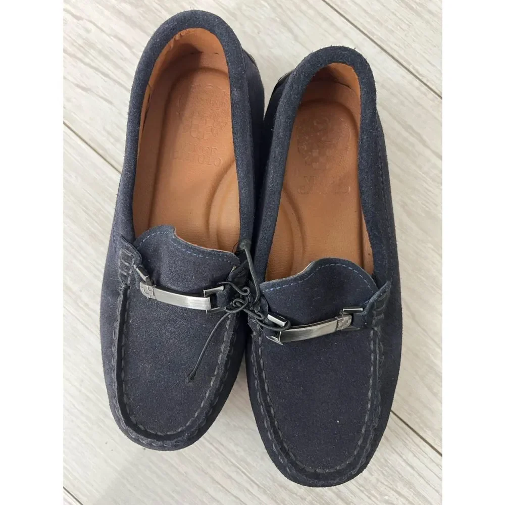 Vince camuto boy suade & leather Loafers size 11.5